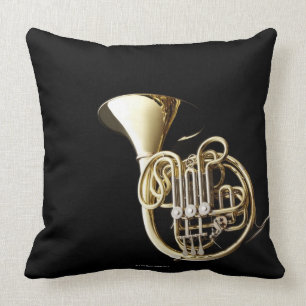 Horn 2 throw pillow