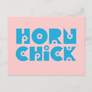 Horn Chick Postcard