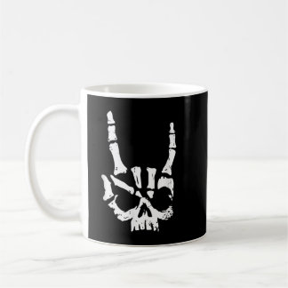 Horn Hand Heavy Metal Hard Rock Music  Coffee Mug