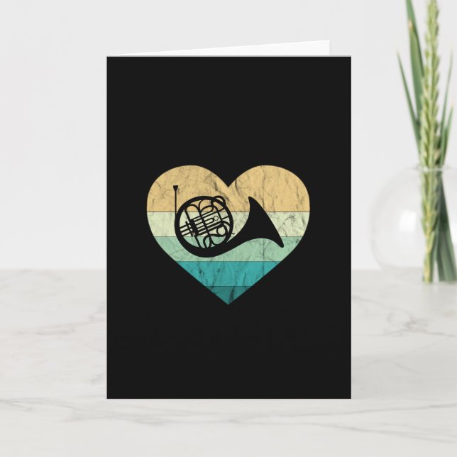 Horn Player Loves Horn French Horn Card (Front)