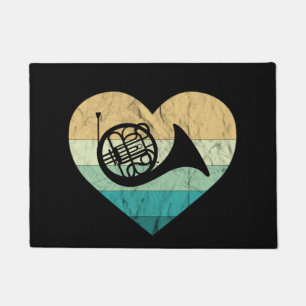 Horn Player Loves Horn French Horn Doormat
