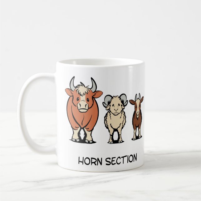 Horn section coffee mug (Left)
