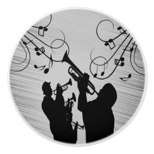 Horn Section Music Design Ceramic Knob