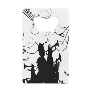 Horn Section Trumpet Jazz Music Credit Card Bottle Opener