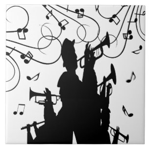 Horn Section Trumpet Jazz Music Tile