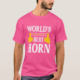 Horn Surname Funny Team Family Last Name World's B T-Shirt