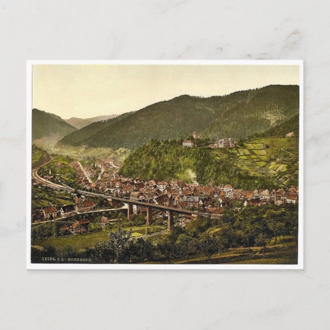 Hornberg, general view, Black Forest, Baden, Germa Postcard (Front)