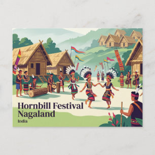Hornbill Festival, Kisama Heritage Village India Postcard