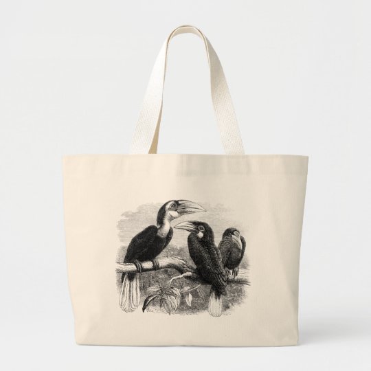 Hornbills Large Tote Bag