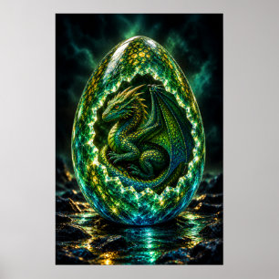 Horned Dragon F Egg Poster
