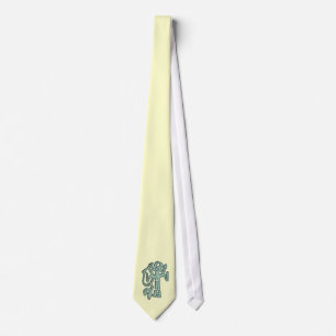 Horned figure copper tie