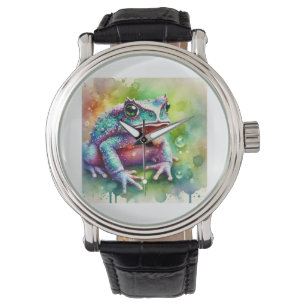 Horned Frog 120924AREF142 - Watercolor Watch