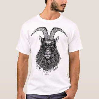 Horned Goat/ Black Sheep Head T-Shirt