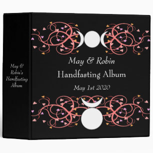 Horned God & Triple Goddess Wiccan Wedding Album Binder