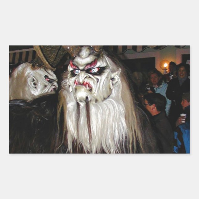 Horned Japanese Devil Mask Sticker (Front)