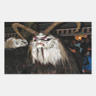 Horned Japanese Devil Mask Sticker