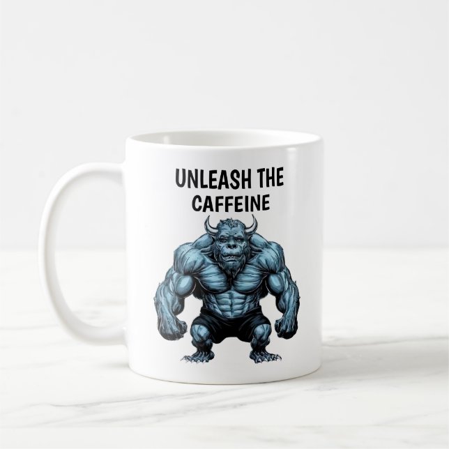 Horned Monster Coffee Mug (Left)