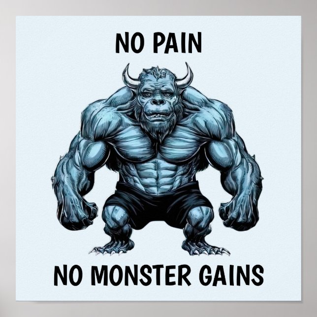 Horned Monster Poster (Front)