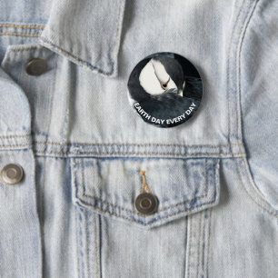Horned Puffin Photo Earth Day 2 Inch Round Button
