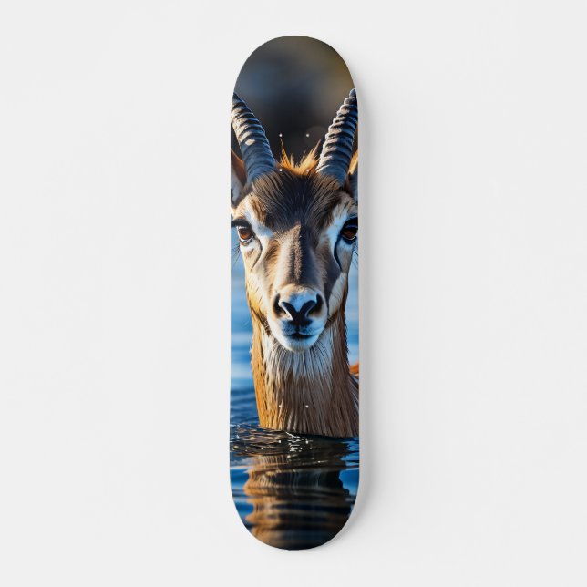 Horned Swift Antelope Skateboard (Front)