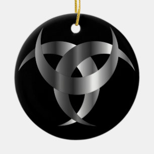 Horned Triskele- The horn of Odin Ceramic Ornament