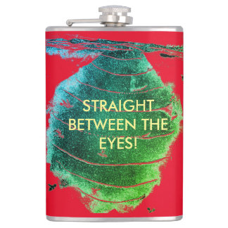 Hornet's nest "straight between the eyes Flask