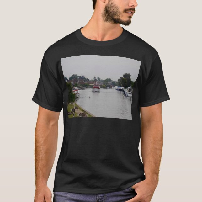 Horning On The River Bure T-Shirt (Front)