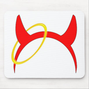 Horns and Halo Mousepad