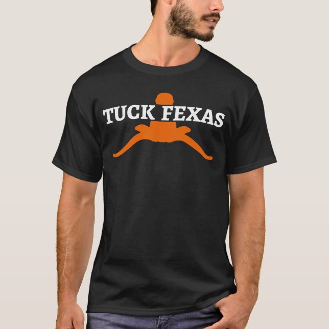 Horns Down Horns Downeasuck Feas friend T-Shirt (Front)