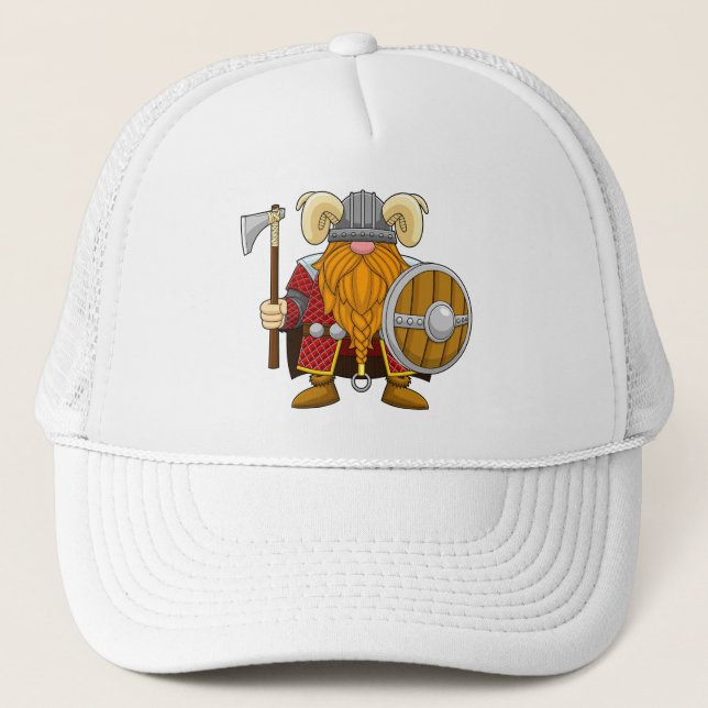 Horns of Humour: The Viking Saga Trucker Hat (Front)