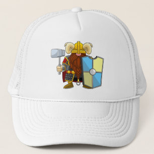 Horns of Humour: The Viking Saga Trucker Hat