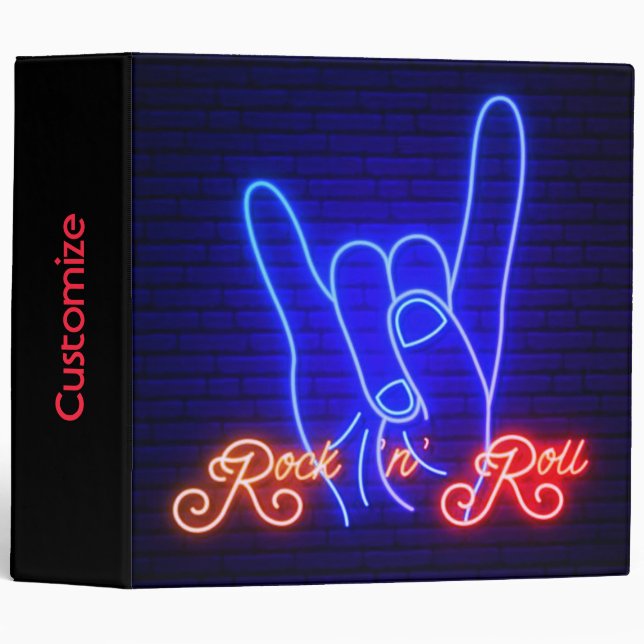 Horns Up Rock 'n Roll Binder (Front/Spine)