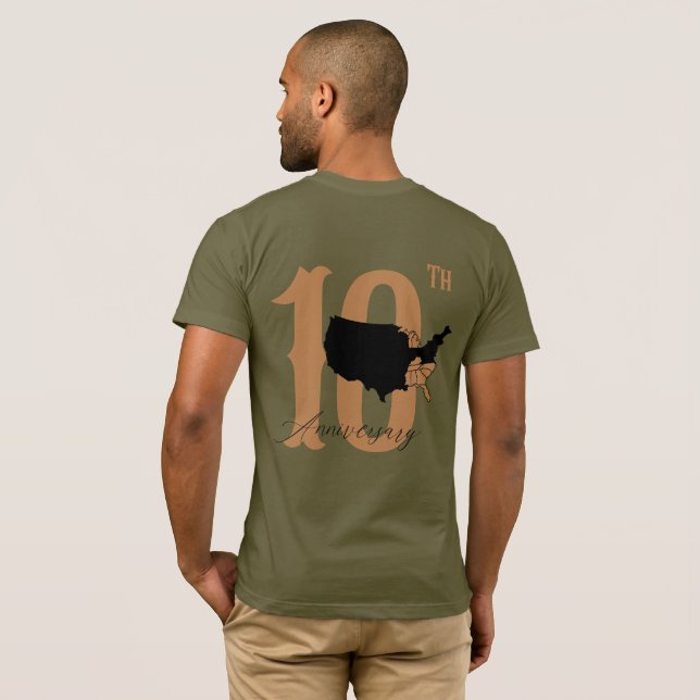 Horns w/ states T-Shirt (Back Full)