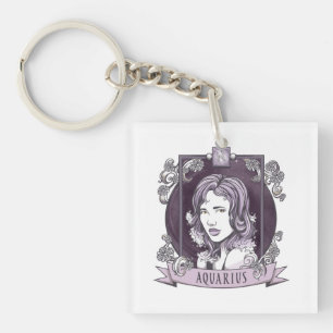 Horoscope - AQUARIUS Keychain