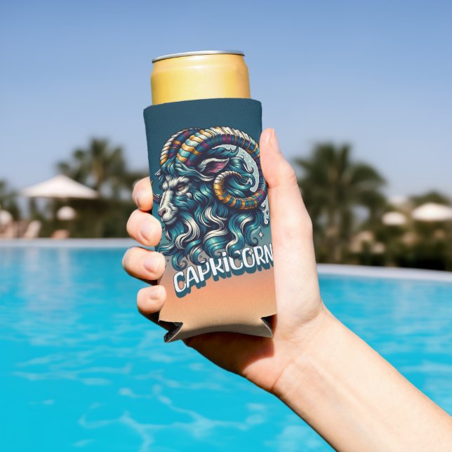 Horoscope Astrological Sign Capricorn Seltzer Can Cooler (In Situ Pool)