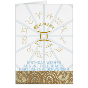 HOROSCOPE ~ Birthday Greeting Card Gemini