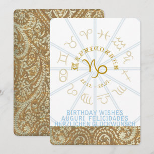 HOROSCOPE ~ Birthday Invite - Capricornus