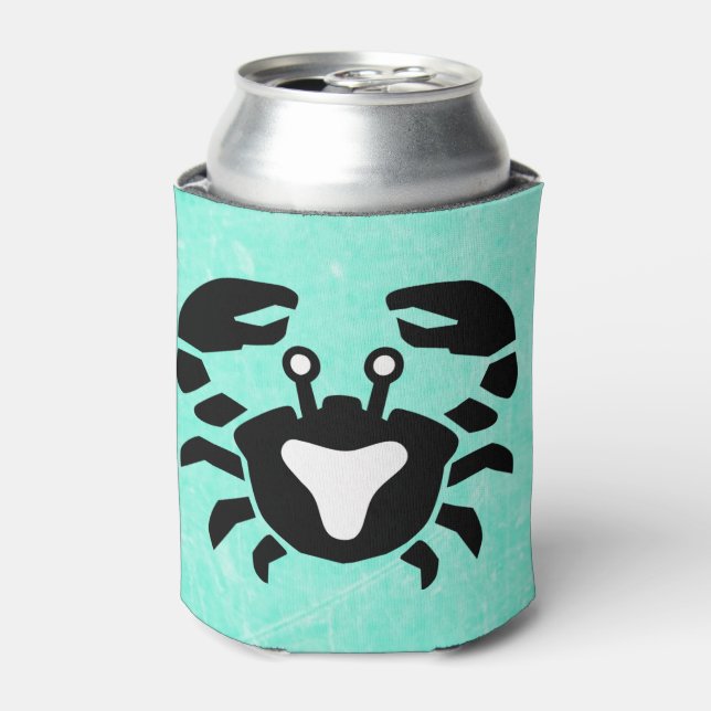 Horoscope Cancer Sign, Crab Symbol Can Cooler (Can Front)