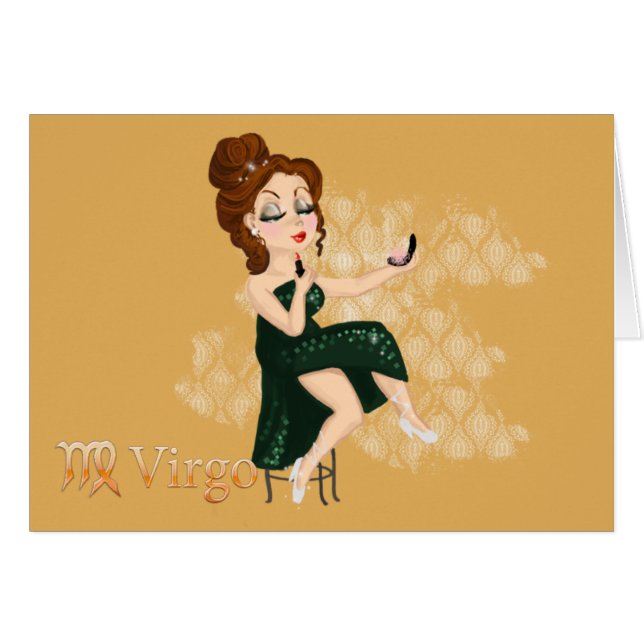 Horoscope de beauté Virgo signe Zodiac (Devant horizontal)