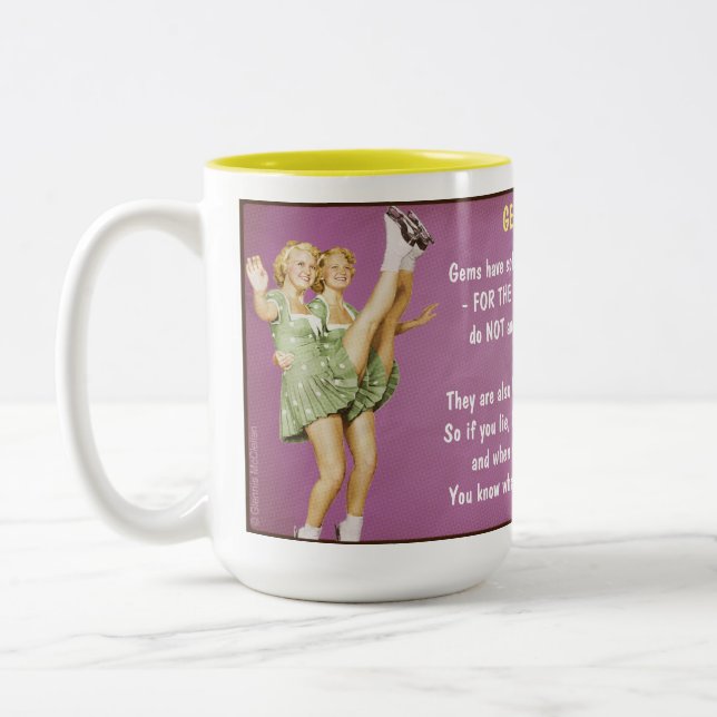 Horoscope: GEMINI (rated G) Two-Tone Coffee Mug (Left)