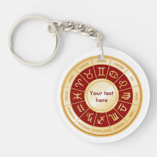 Horoscope Mandala Keychain