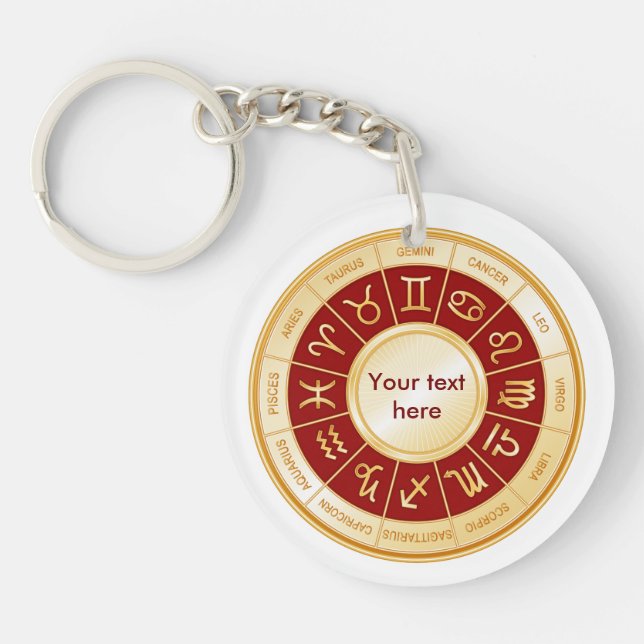 Horoscope Mandala Keychain (Front)