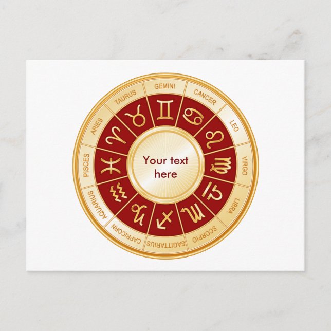 Horoscope Mandala Postcard (Front)