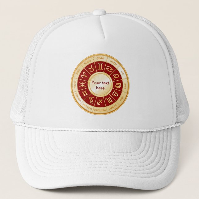 Horoscope Mandala Trucker Hat (Front)