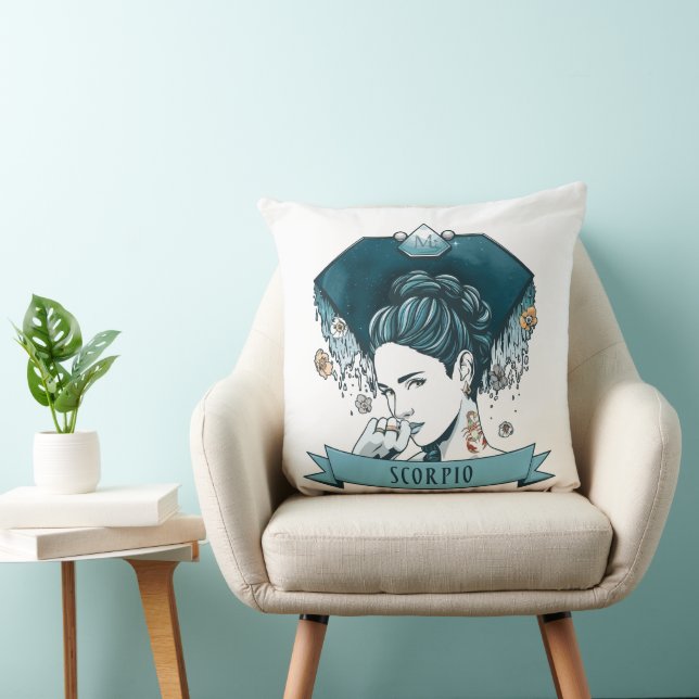 Horoscope - SCORPIO Throw Pillow (Chair)