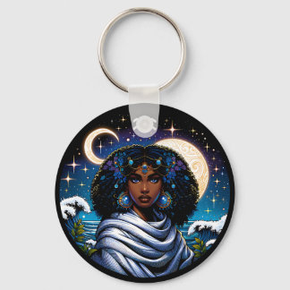 Horoscope Sign Aquarius Symbol Keychain