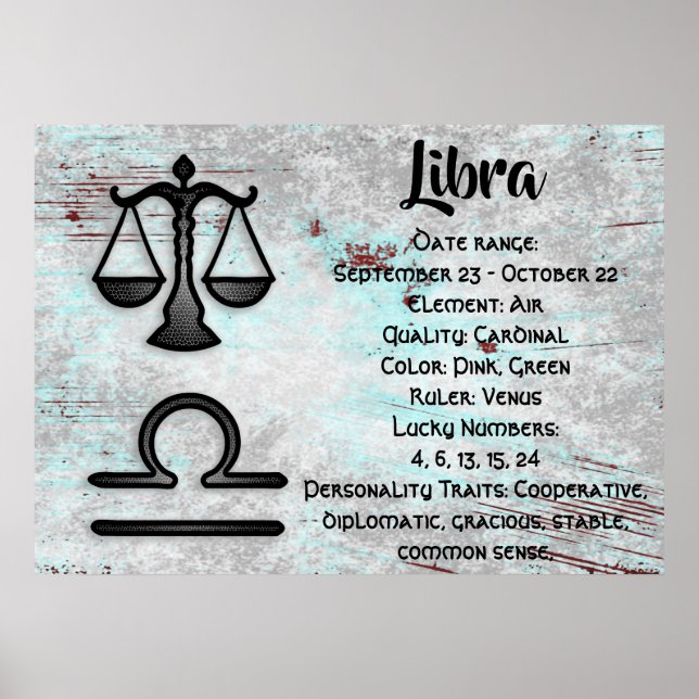 Horoscope Sign Libra Astrology Zodiac (Front)