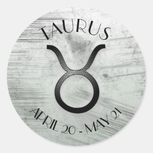 Horoscope Sign Taurus Zodiac Astrology Classic Round Sticker