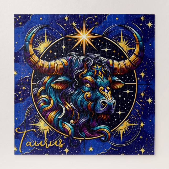 Horoscope Sign Taurus Zodiac Astrology Jigsaw Puzzle (Vertical)
