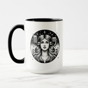Horoscope Sign Virgo Symbol and Traits Mug